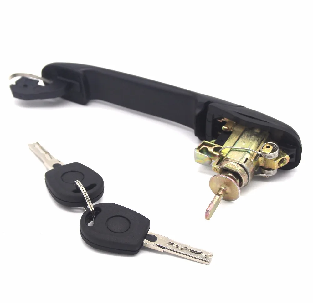 

6K0837205 FRONT LEFT RIGHT DOOR HANDLE WITH LOCK BARREL FOR VW SHARAN 1995-2010 33MM PIN LENGTH