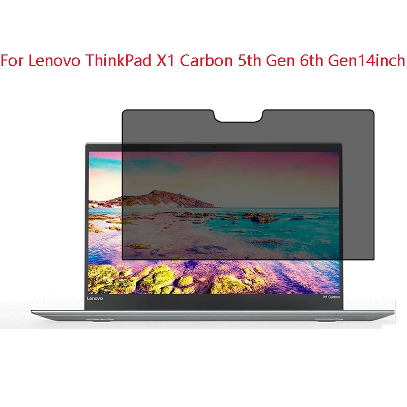 

For Lenovo ThinkPad X1Carbon 5th Gen 6th Gen 14inch Privacy Screen Protector Privacy Anti-Blu-ray effective protection of vision