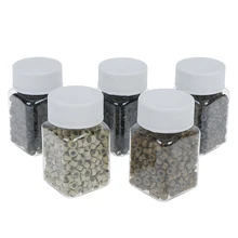 1000 шт 5 мм кремния выстроились микро звенья кольца Бусины волосы перо для наращивания 6 цветов на выбор