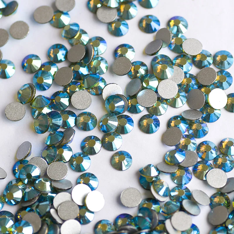 YANRUO оливковый AB плоский с оборота клей на Хрустальное стекло ...