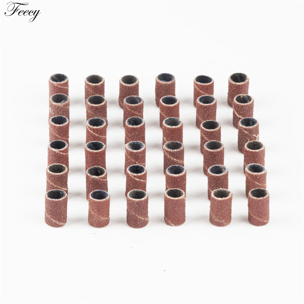 

For Nail Art Sanding Bands Nail 100pcs 80/120/180 Art Gel Polish Remover Tool Accessory for Electric Nail Machine Nail Drill