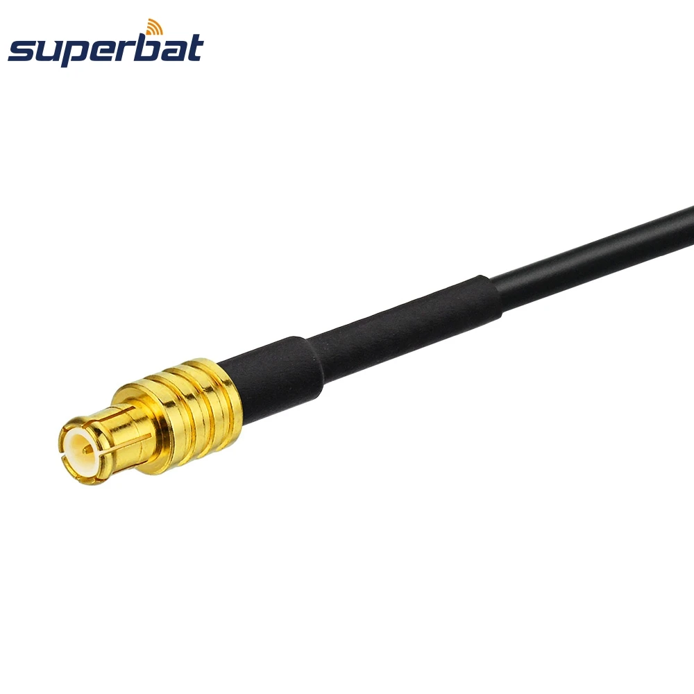 Superbat SMA Plug to MCX Male Straight RF Pigtail Connector Coax Exteansion Cable RG174 20cm for Antenna Wireless