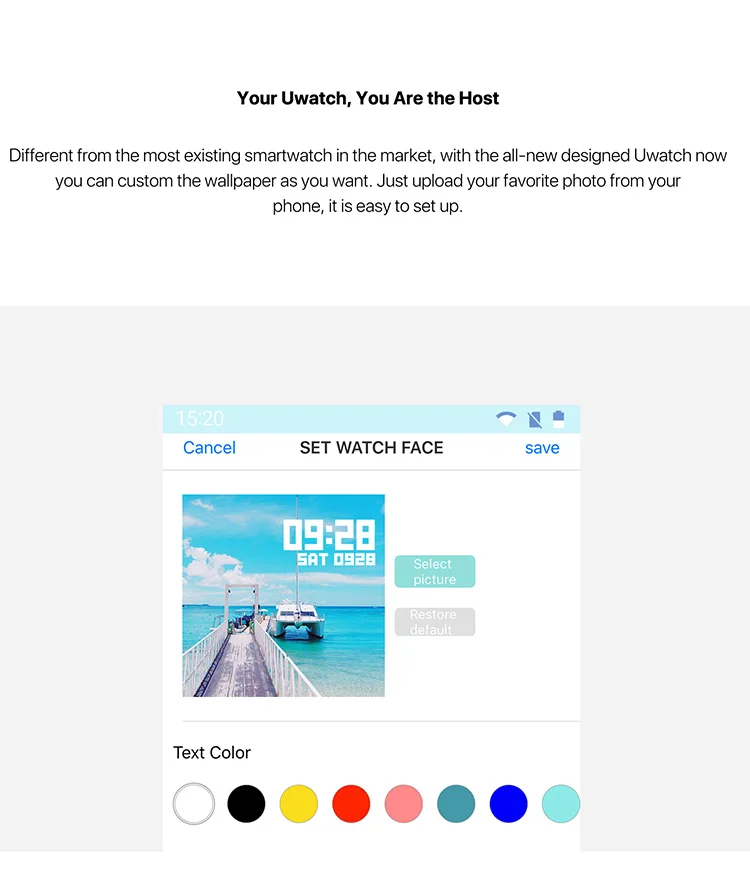 UMIDIGI UMI Uwatch Milanese Version 1.33 Inch 2.5D IPS Touch Color Screen Smart Watch Waterproof Support Custom Wallpaper Sport Mode for Android iOS