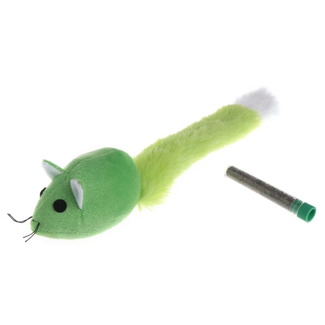 Cat Toys Plush Mouse Long Tail Teaser Funny Catnip Interactive Pet Gift