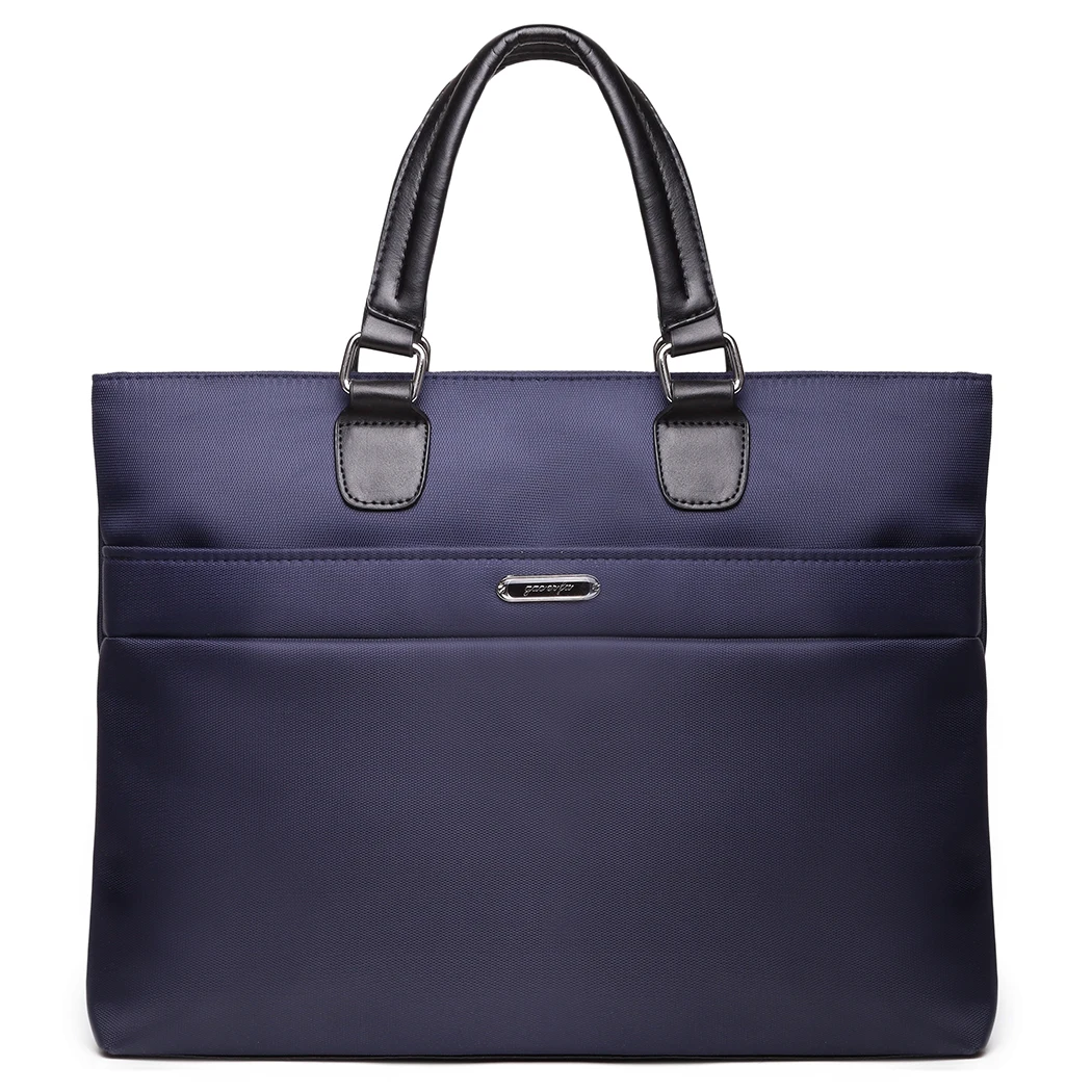Модный водонепроницаемый портфель мужская сумка, бизнес сумка мужская сумка для ноутбука на плечо сумка для мужчин портфель дропшиппинг - Цвет: Синий