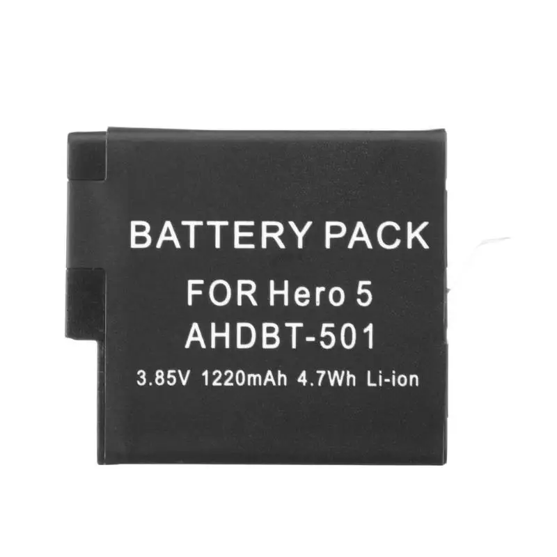 1220mAh-3-85V-Li-ion-Battery-for-Gopro-Hero-5-6-7-BT-501-AHDBT-501