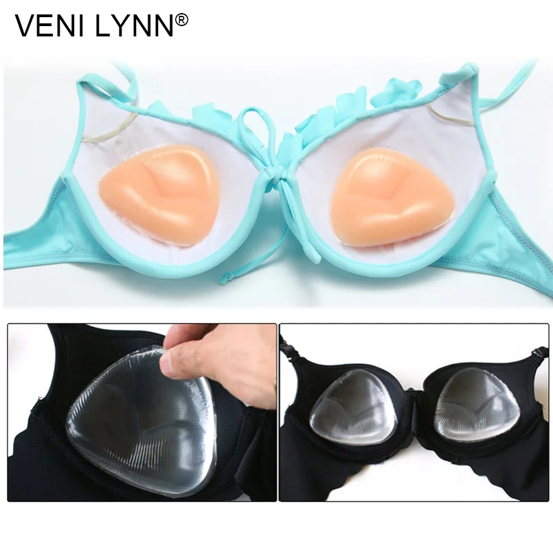 VENI LYNN 122 г/пара мягкий силиконовый треугольный бюстгальтер подушечки для