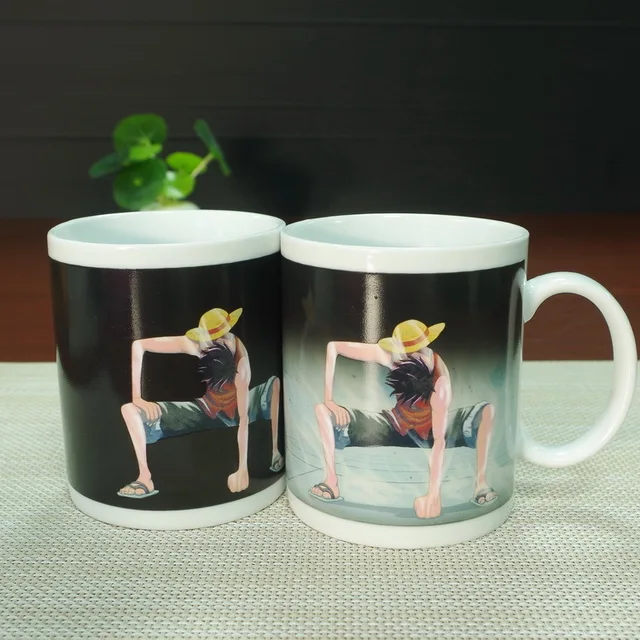 drop shipping luffy color changing magic mug with original packaging