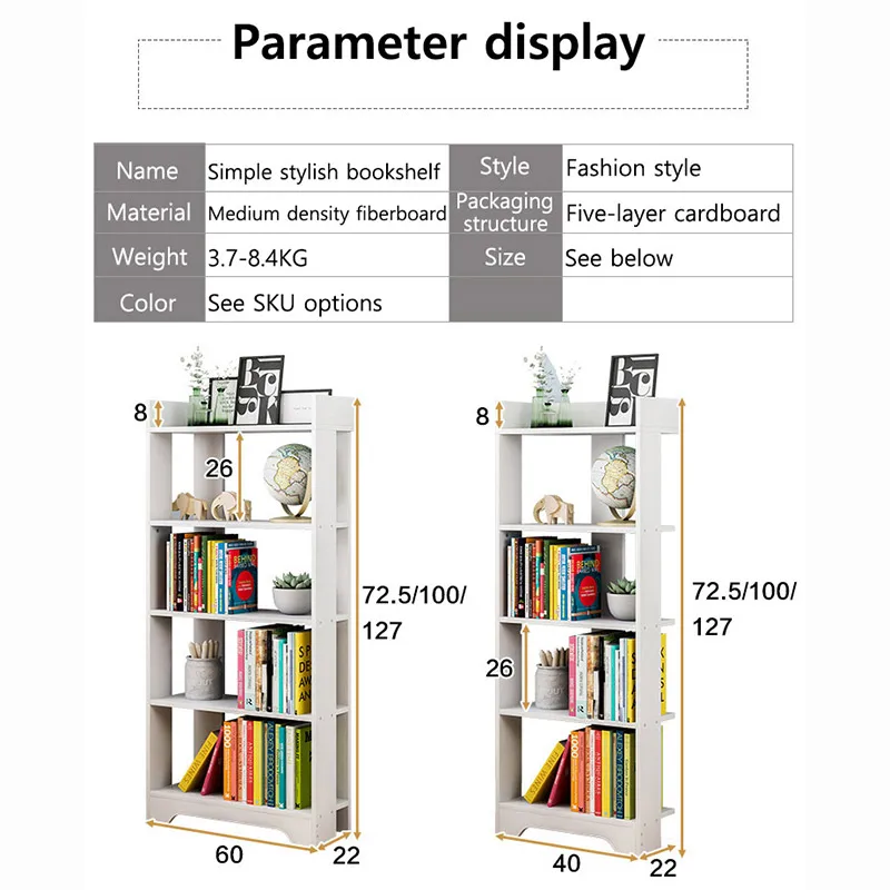 الحديثة بسيطة رف كتب خشبية الجمعية رف جدار خزانة غرفة المعيشة المنزلي الأثاث المنظم خزانة