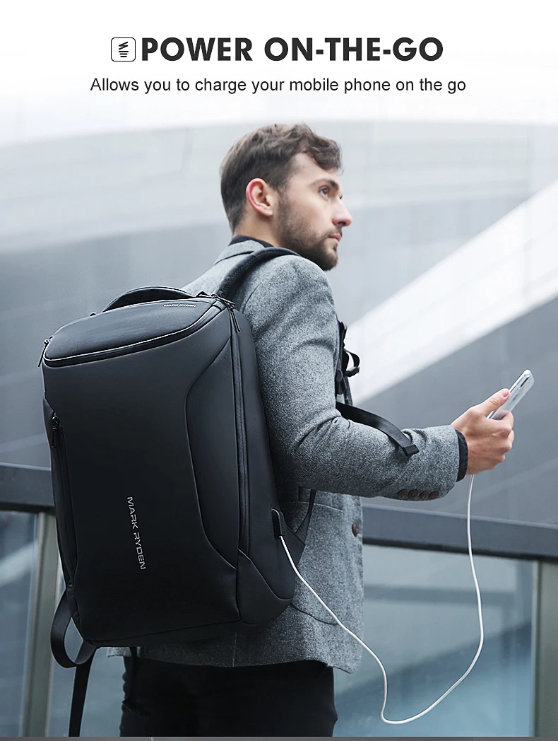 Moda Mochila Multifuncional Bolsa Para Laptop Homem