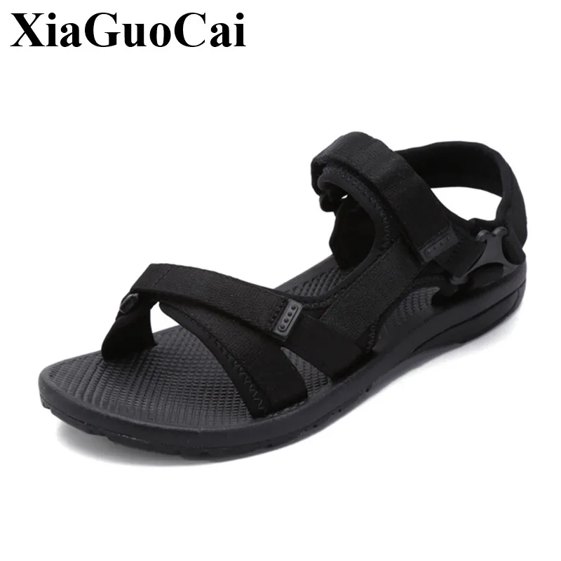 

New Shoes Women Sandals Unisex Summer Breathable Flat Casual Hook&loop Soft Hard-wearing Solid Color High Quality Leisure Shoes