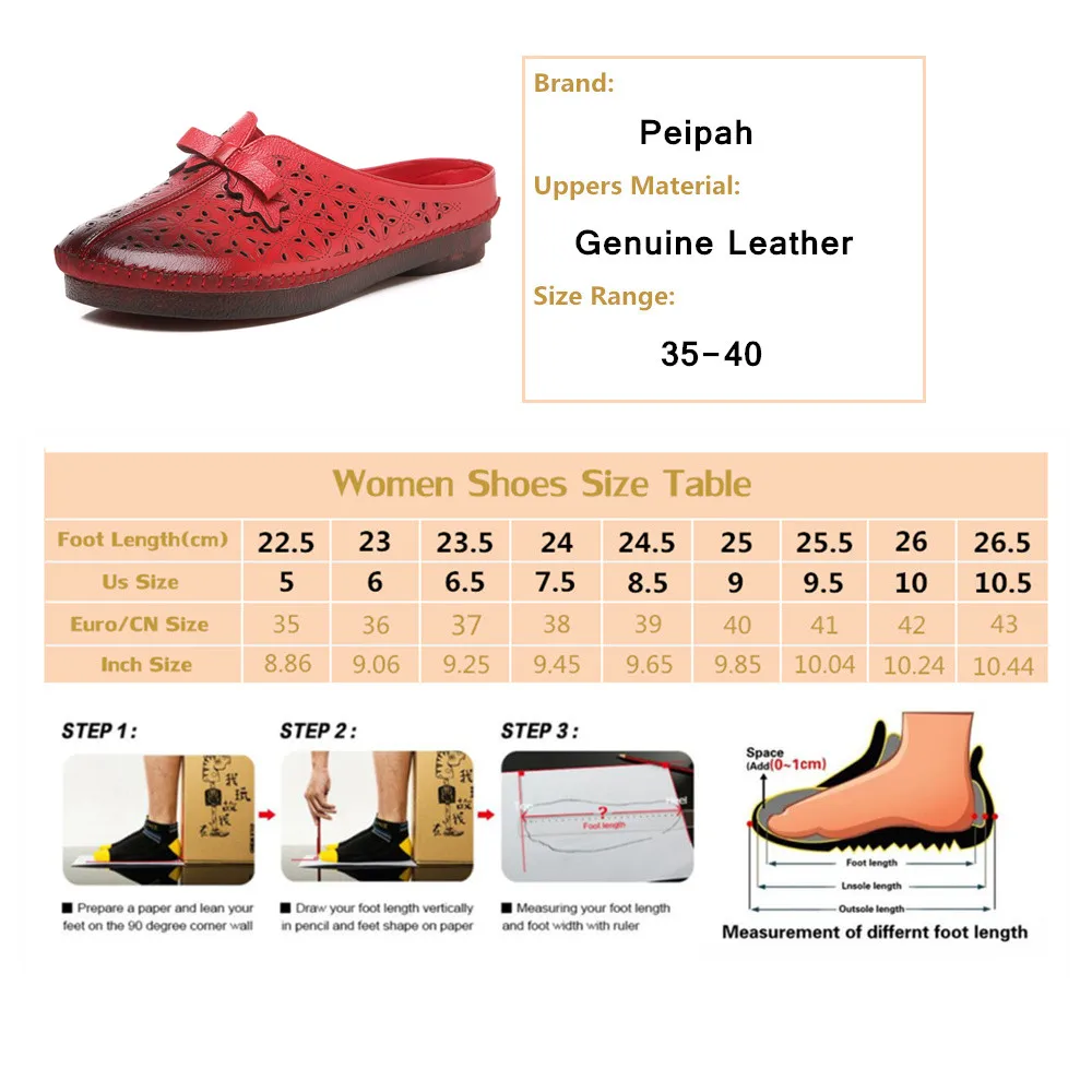 PEIPAH/ручная работа; Новинка года; сезон лето; женские шлепанцы из натуральной кожи в национальном стиле; дышащая женская обувь с бантом