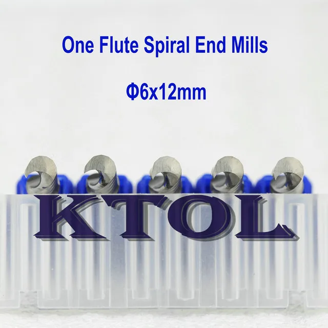 12MM woodworking tools single flute tungsten carbide end mill cnc router bits set
