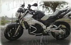 Серебристая металлическая защита двигателя мотоцикла для Suzuki GSR 400 GSR600|Бамперы и