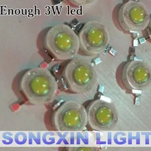 10 шт. высокомощный светодиодный чип 1 Вт-3 Вт белый/холодный белый 6000 К-6500 к Epistar COB светодиодный прожектор