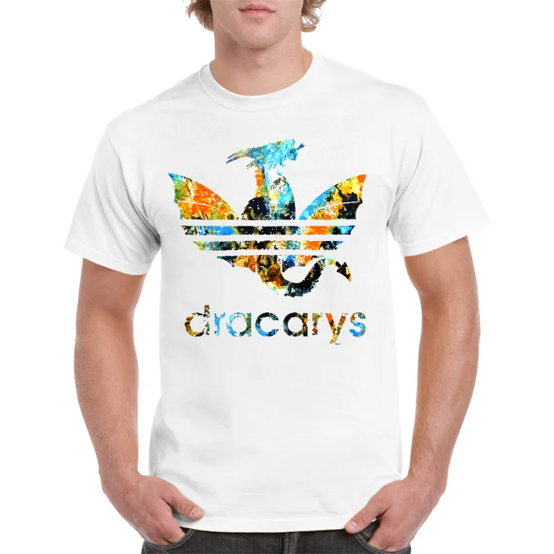 

2019 Dracarys Men T-Shirt Game of Thrones Mother Of Dragons TShirt Cotton Harajuku Vintage Casual Short Sleeve streetwear
