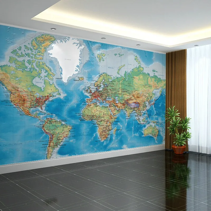 3d-wallpaper-papel-de-paredeEuropean-painting-large-murals-TV-backdrop-wallpaper-world-map-custom-wall-covering (2)
