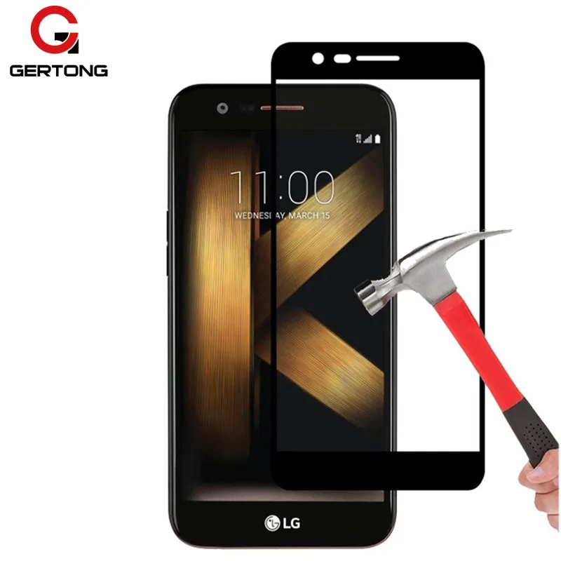 

GerTong Tempered Glass For LG K10 2017 K8 2016 G6 K 10 8 Full Cover Screen Protector Protective Phone Glass Case Safety Film