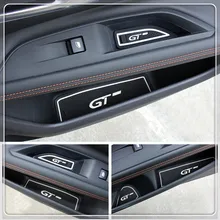 For Peugeot 2016 2017 3008 GT / 2017 5008 GT 13pcs/set RED/BLUE/WHITE Car Cup Anti-Slip Mat Pad Left hand drive car accessories