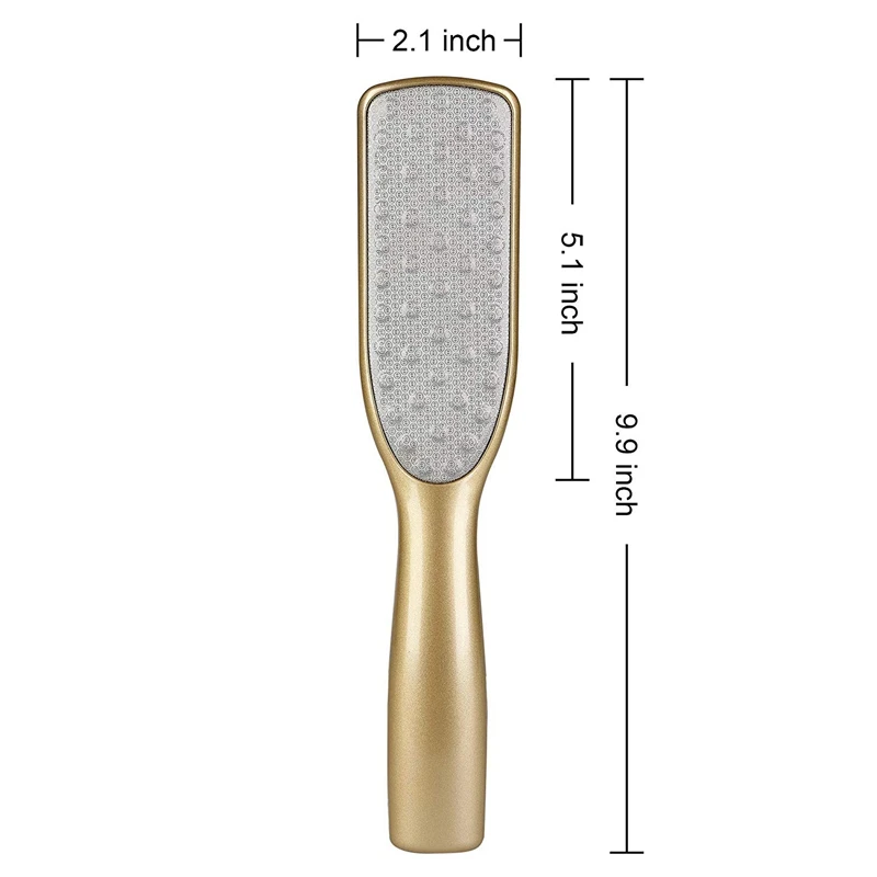 Foot File Foot Rasp Callus Remover With Double Side Scrubs For Your Foot Care Pedicure At Home On Feet Without Pain-Golden Col