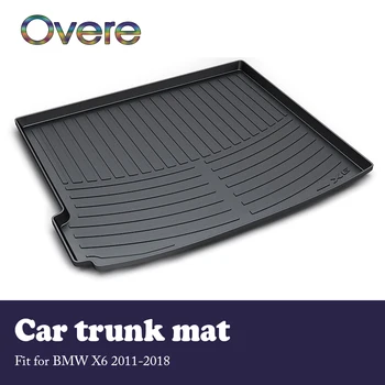 

Overe 1Set Car Cargo rear trunk mat For BMW X6 E71 F16 2011 2012 2013 2014 2015 2016 2017 2018 Waterproof carpet Accessories