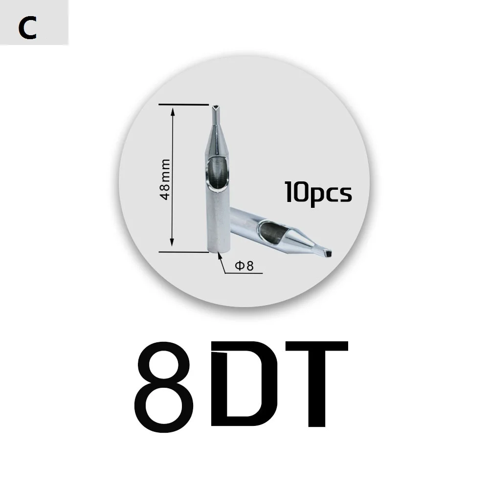 Biomaser 10 шт. профессиональная насадка из нержавеющей стали татутипы 3DT/5DT/8DT/11TD/14DT/18DT для татуировки