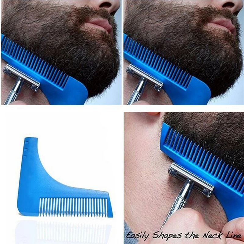 Beard Shaping Comb Hair Comb Man Gentleman Beard Trim Template Hair Cut