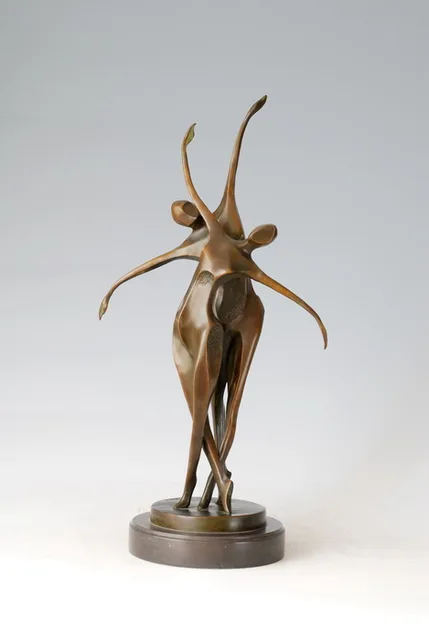 Atlie Bronzes Modern Bronze Sculptures Double Dancers Figurine Atlie Bronzes Modern Bronze Sculptures Double Dancers Figurine Abstract Life Home Decor Business Gifts Pas De