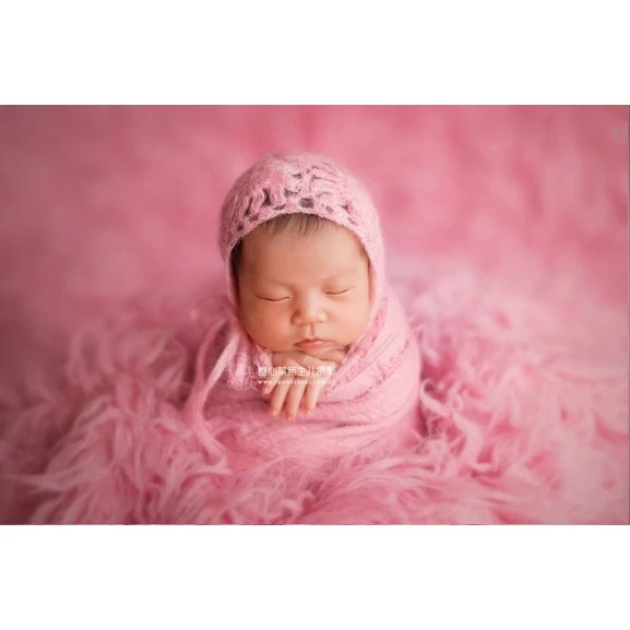 Новорожденных марлевая обертка реквизит вручную окрашенные Детские эластичная трикотажная пеленка новорожденных слой ткани Пеленальное Одеяло
