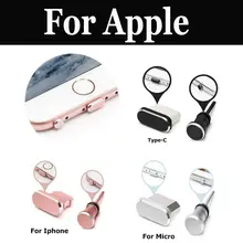 Горячий 1 комплект(черный+ белый) пылезащитные пробки 3,5 мм разъем для наушников порт зарядки для Apple iPhone 7/7 Plus Se 8 8 Plus X Xs Max Xr