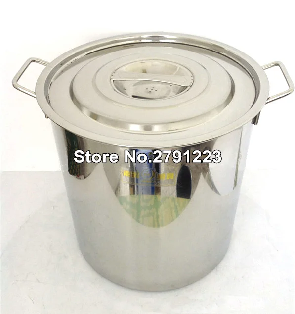 14' 304 Stainless Steel Stockpot with Lid Cookware Household Canning
