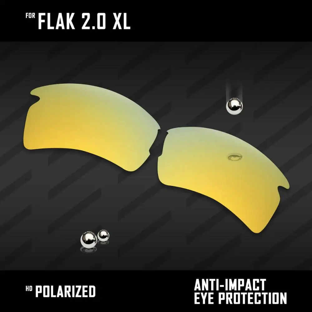 OOWLIT Lenses Replacements For Oakley Flak 2.0 XL OO9188 Sunglasses Polarized - Multi Colors OOWLIT Lenses Replacements For Oakley Flak 2.0 XL OO9188 Sunglasses Polarized - Multi Colors