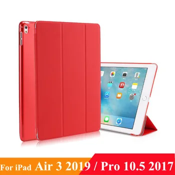 

Case for iPad Air 10.5" (3rd Gen) 2019 iPad Pro 10.5 2017, Lightweight Slim Shell Standing Cover with Translucent Back Protector