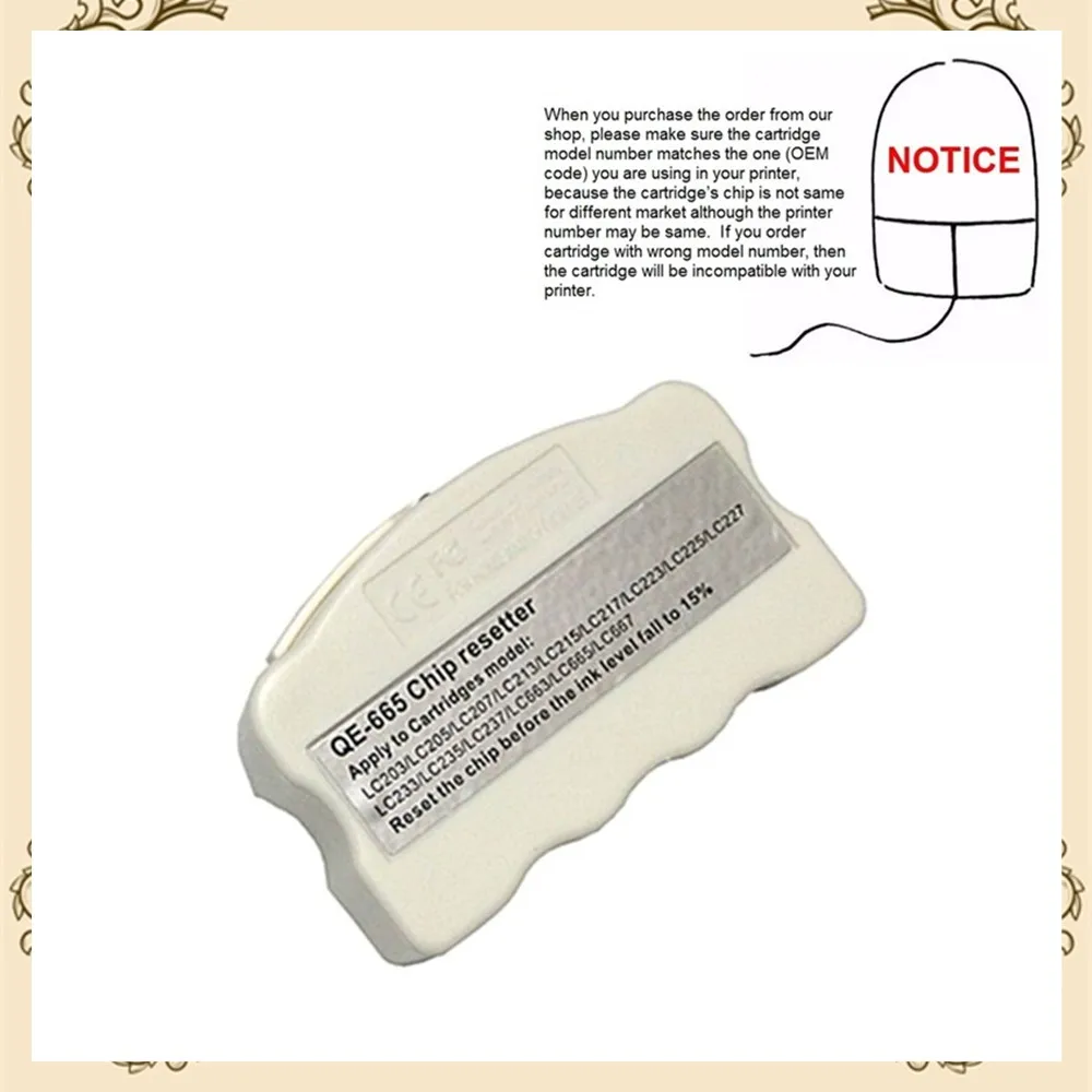

YOTAT for Brother LC669 LC665 Chip resetter for Brother MFC-J2320/MFC-J2720