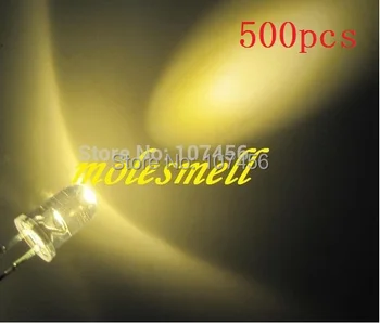 

500pcs 5mm round led warm white 5mm warm white LED Lamps 5mm water clear warm white led ultra bright led lamp