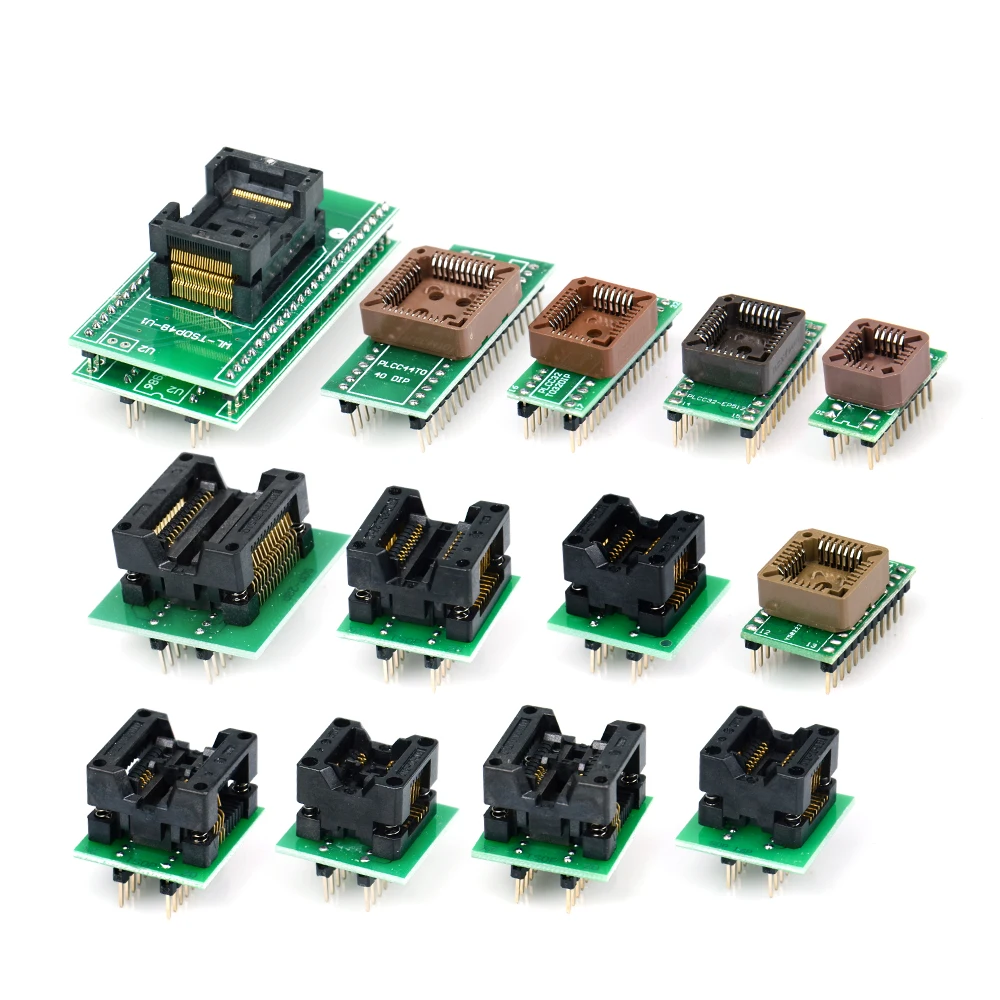 13 шт. адаптер для Superpro Xeltek 610P USB ECU Программатор сгорающий блок адаптер| |