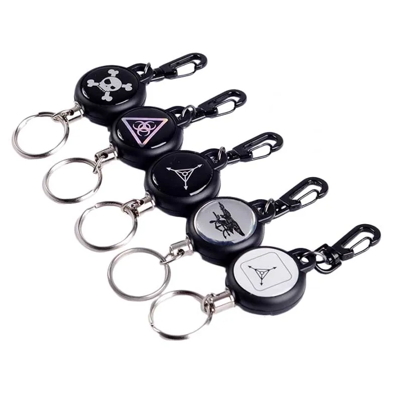 

Personalized EDC Key Rings Home Outdoor Equipment Retractable Key Buckles Springback Super Convenient Camping Keychain