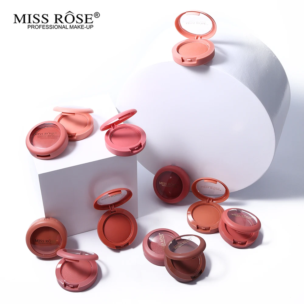 Miss Rose, 12 цветов, для лица, запеченные для щек, румяна, палитра, телесная Роза, минеральная пудра, комплект румян, макияж, натуральный бронзер, румяна, косметика