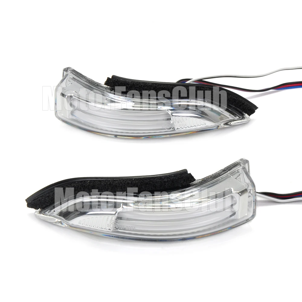 2pcs Side Auto Rear-View Mirror LED Car Light DRL With Yellow Turn Signal Lamp For Toyota Camry Yaris 2012-2016 Universal