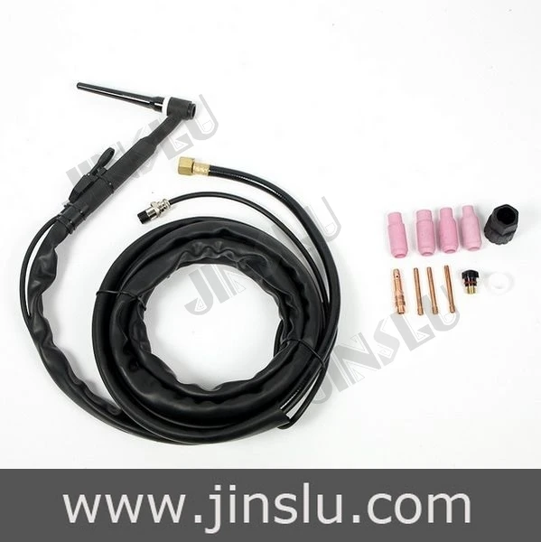 

Air Cooled Argon WP26 WP-26 Tig Welding Torch Black Handle 8M Gas And Cable Whole