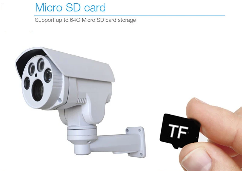  H.265 Starlight 1080P Bullet PTZ 10X / 5X Optical Zoom wi-fi Network Camera Wireless CCTV TF Card S - 32947897589