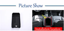 Car Central Armrest Storage Box Auto Phone Box for Maserati Ghibli 2016 2017