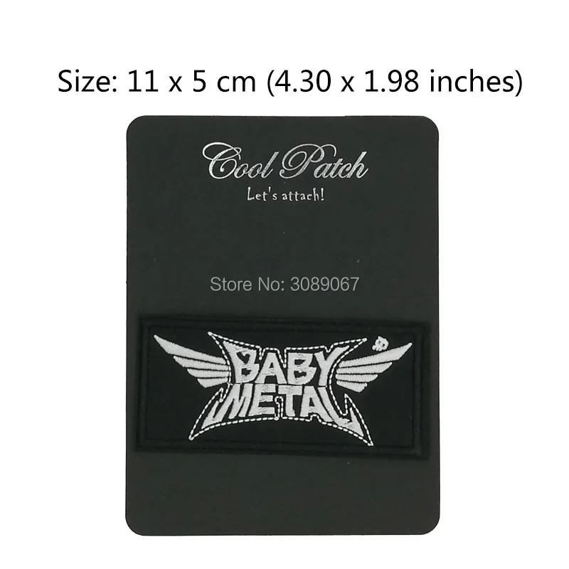 

4.3" BABYMETAL EMBROIDERED PATCH HEAVY SPEED THRASH JAPAN BABY KAMI BAND Music Band retro applique Patches for clothing emblem