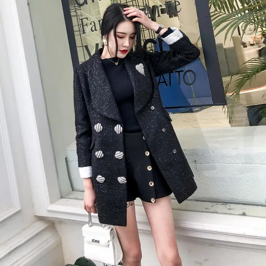 Winter Fashion small fragrance suit jacket women double
