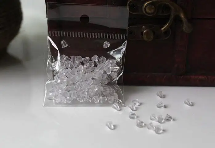 Резиновые пробки прозрачные пластиковые пробки/заглушки для сережек замков