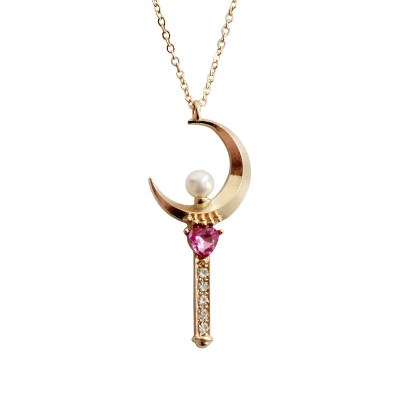 

IVYYE 1PCS Alice in Wonderland Moon Fashion Anime Necklace Necklaces Cartoon Pendants Jewelry Accessories Girls Lady Gifts New