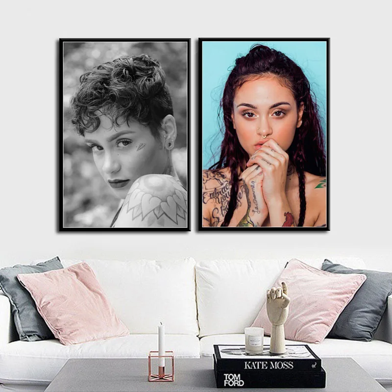 

P388 Kehlani Pop Music Singer Star Art Painting Silk Canvas Poster Wall Home Decor