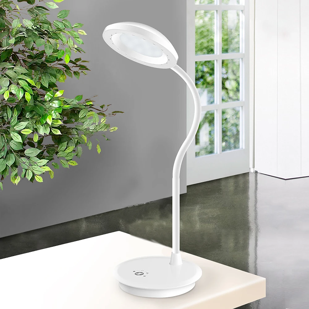 

iTimo USB Charging LED Desk Lamp 3 Mode Brightness Eye Protection for Children Student Dimmable Rechargeable Book Reading Light