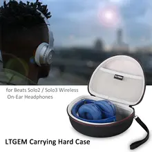 LTGEM Hard Storage Carrying Case for Over Ear Beats Studio Pro Solo2 Solo3 Headphone and For Sennheiser Headphone