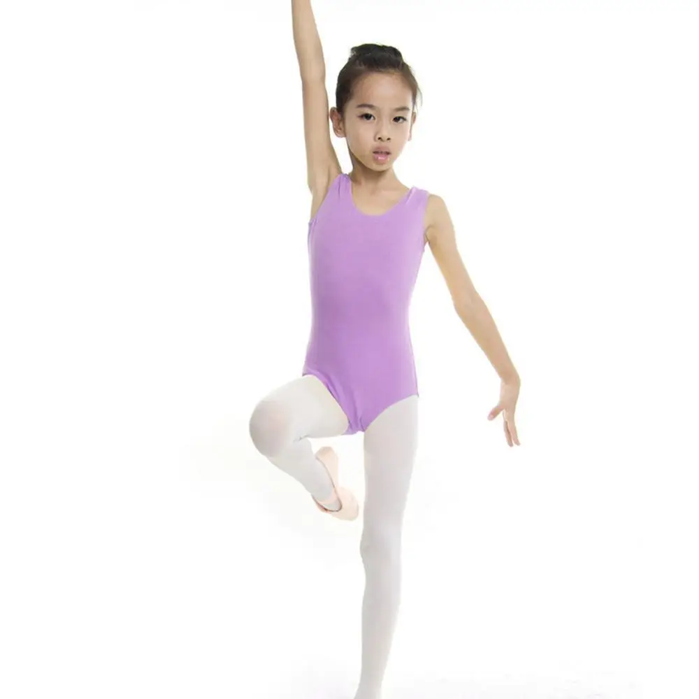 Детское танцевальное гимнастическое трико с юбкой, однотонное танцевальное платье-пачка, стрейчевое боди, топ для девочек, футболка, спортивный костюм для женщин - Цвет: Z